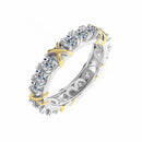 1.5ct D färg Moissanite Ring för män och kvinnor
