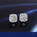 Certifierade Moissanite örhängen i 925 silver