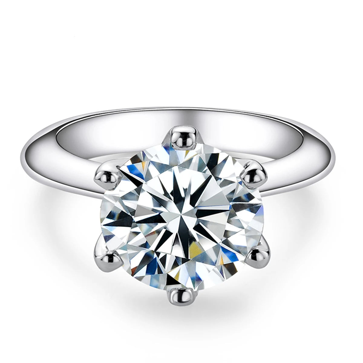 1kt till 5kt D färg Moissanite förlovningsring för kvinnor