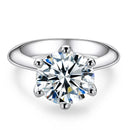 1kt till 5kt D färg Moissanite förlovningsring för kvinnor