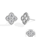 Moissanite diamantörhängen för kvinnor i S925 Silver 18K guldpläterade