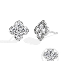 Moissanite diamantörhängen för kvinnor i S925 Silver 18K guldpläterade