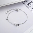 Butterfly Flower Armband för kvinnor S925 Silver Justerbar