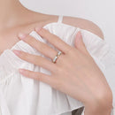 1.5ct D färg Moissanite Ring för män och kvinnor