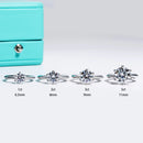 1kt till 5kt D färg Moissanite förlovningsring för kvinnor