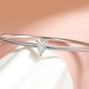 1CT Pear Moissanite Damarmband, 925 Sterling Silver