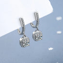 2CT Lab Diamond Moissanite Huggie örhängen