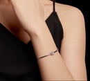 0.5CT Moissanite Hollow Heart Armband i 925 Silver