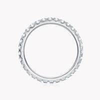 Moissanite Eternity Ring D 2mm i 18K vitguld