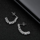 Moissanite D VVS1 Dangle örhängen i S925 Silver 18K vitguld pläterade med GRA