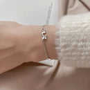 Butterfly Flower Armband för kvinnor S925 Silver Justerbar