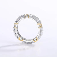 1.5ct D färg Moissanite Ring för män och kvinnor