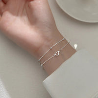 Butterfly Flower Armband för kvinnor S925 Silver Justerbar