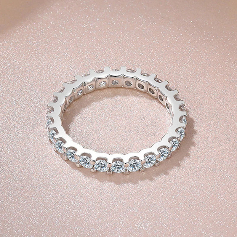 Elegant S925 Silverring för kvinnor med Cubic Zirconia