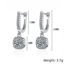 2CT Lab Diamond Moissanite Huggie örhängen