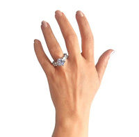 Lyxring i 925 Sterling Silver och 18K guld