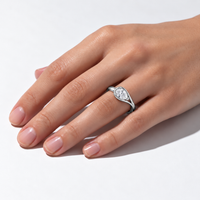 Halo Drop Ring — Light in Perfect Balance