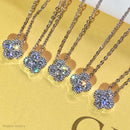 Moissanite Clover Halsband i 925 Silver