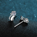 925 Silver Cat Örhängen med Moissanite