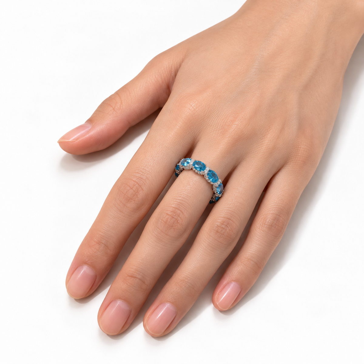 Azure Sapphire Ring — A Depth of Endless Light