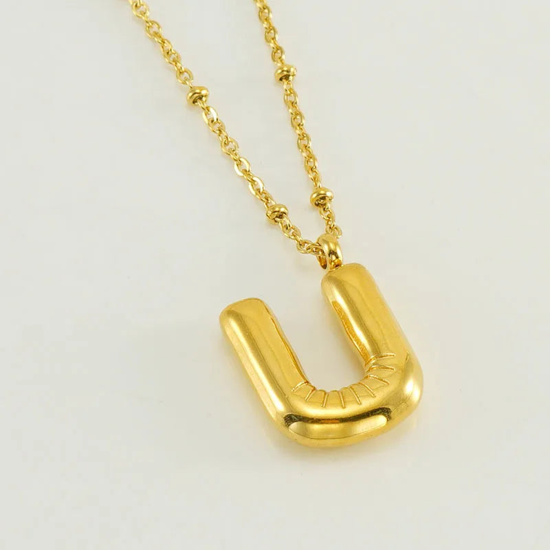 Floating Initial Necklace