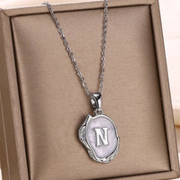 Deep Ocean Initial Necklace