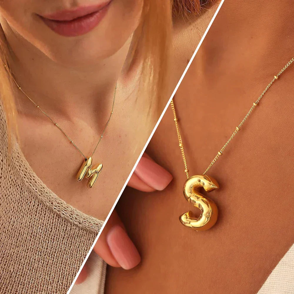 Floating Initial Necklace