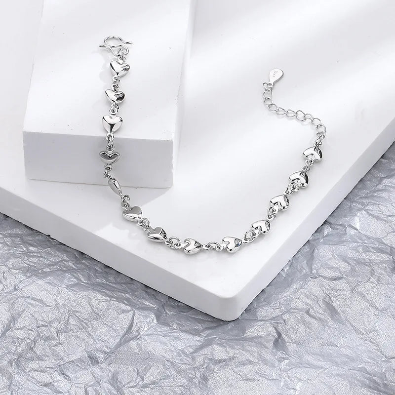 Butterfly Flower Armband för kvinnor S925 Silver Justerbar