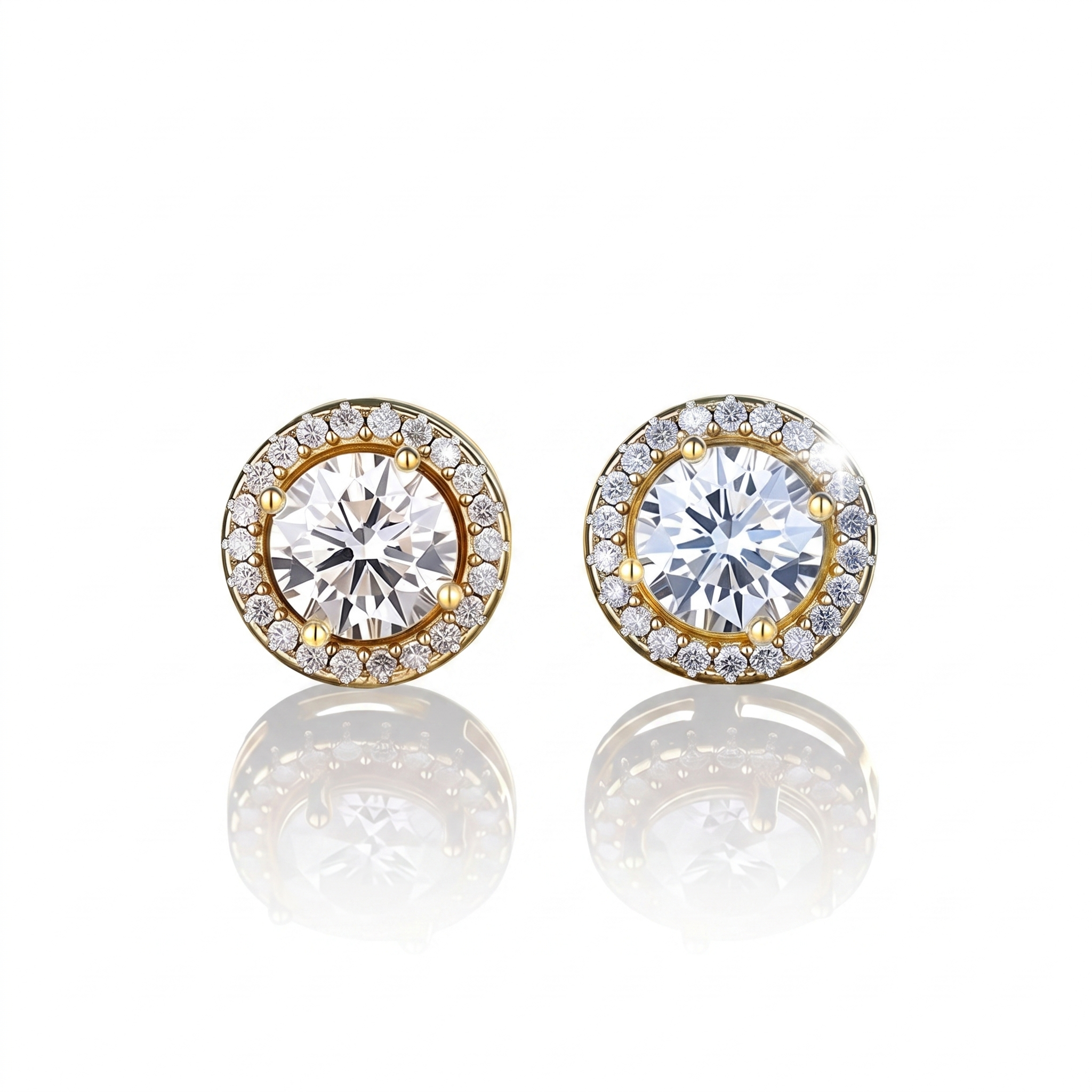 Certifierade Moissanite örhängen i 925 silver