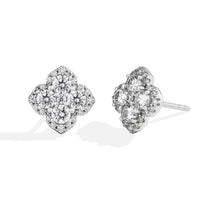 Moissanite diamantörhängen för kvinnor i S925 Silver 18K guldpläterade